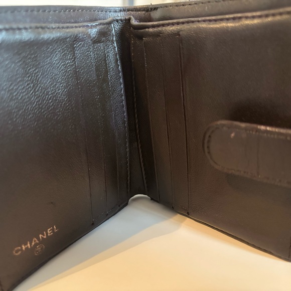 Authentic Chanel Classic French Flap Wallet Quilted Leather w/Silver Hardware - Picture 2 of 5